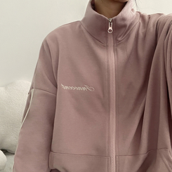 ラインハイネックジップアップ PINK