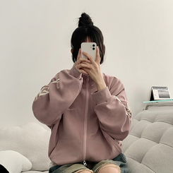 ラインハイネックジップアップ PINK