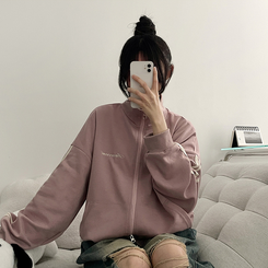 ラインハイネックジップアップ PINK