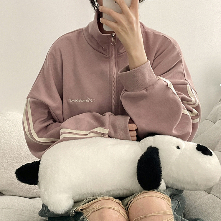 ラインハイネックジップアップ PINK