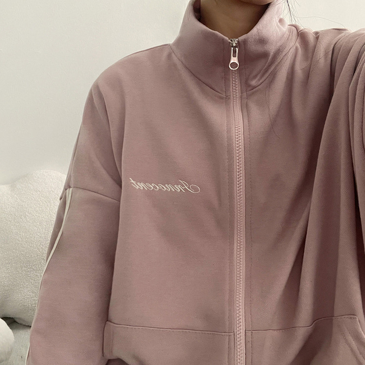 ラインハイネックジップアップ PINK