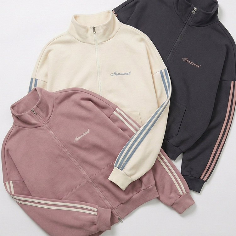 ラインハイネックジップアップ