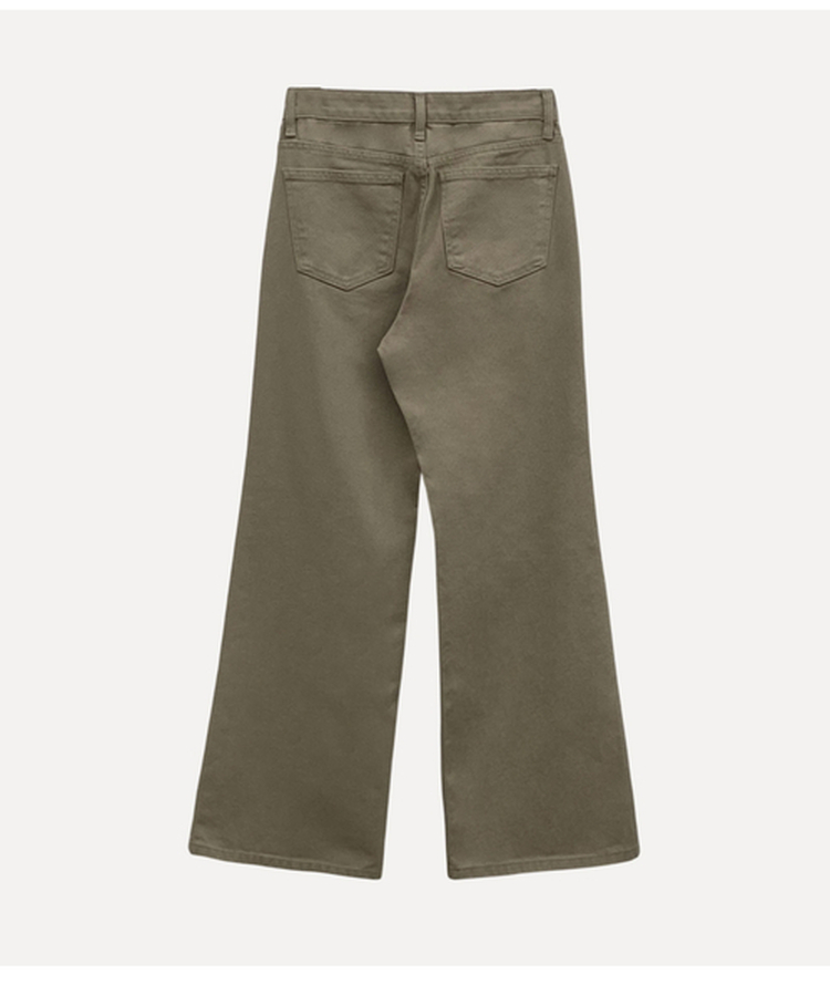 바온 부츠컷 세미 와이드핏 코튼 롱팬츠 4color