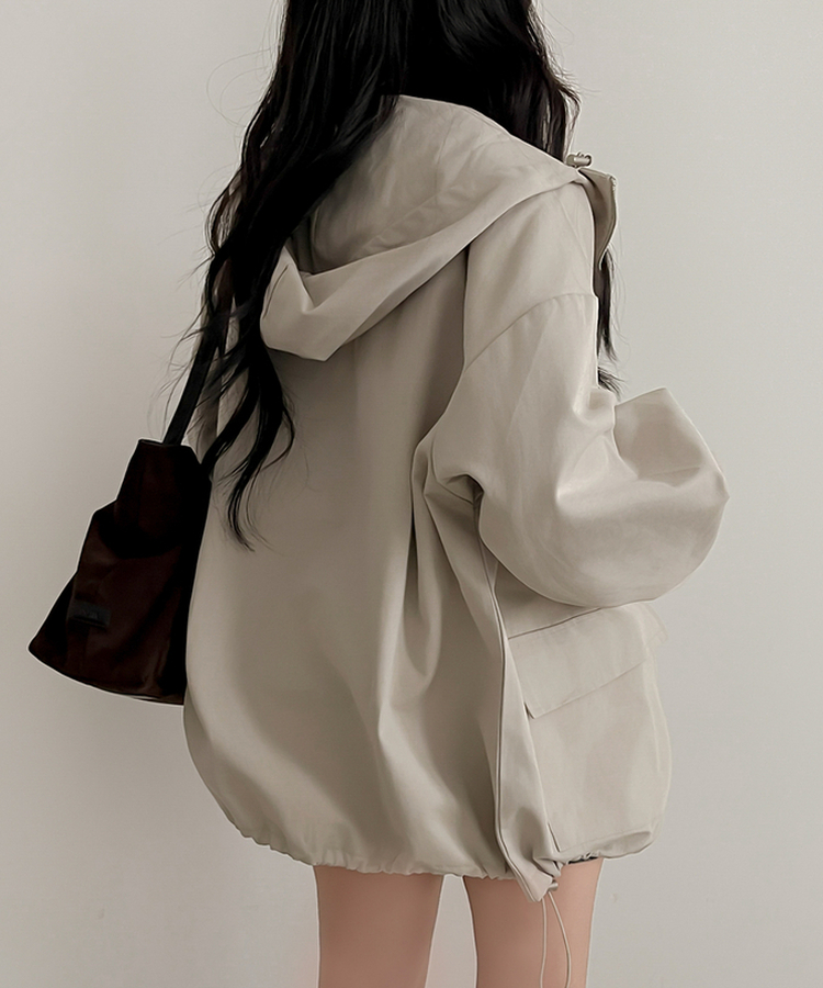 フードミリタリージャケット Stone