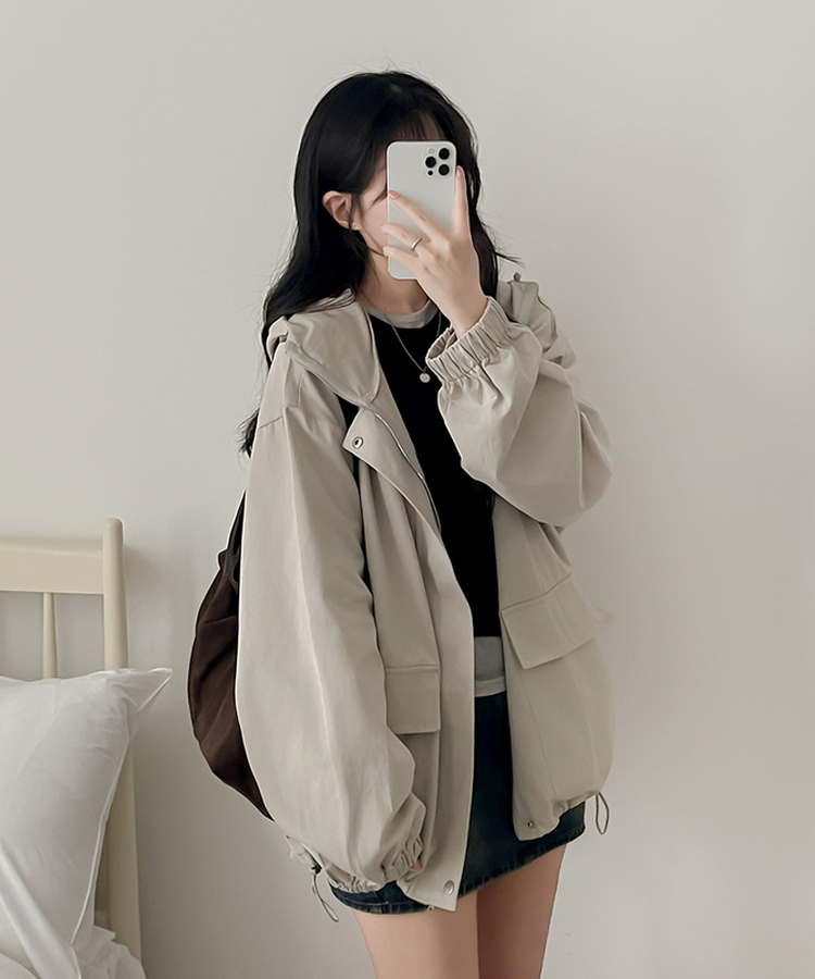 フードミリタリージャケット Stone