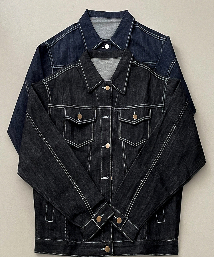 ステッチボクシーデニムジャケット