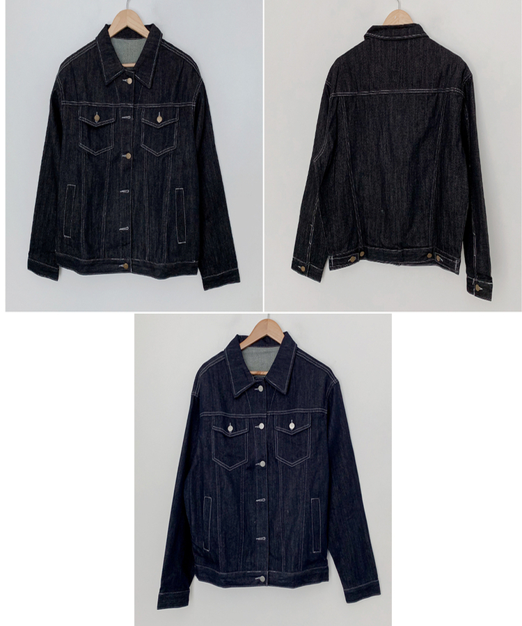 ステッチボクシーデニムジャケット
