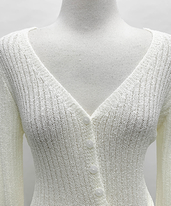 リブラップカーディガン(5color)