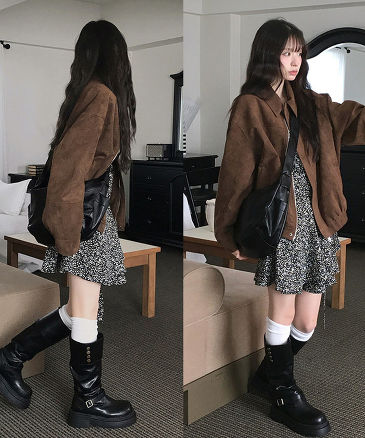 フラワーワンピース BLACK