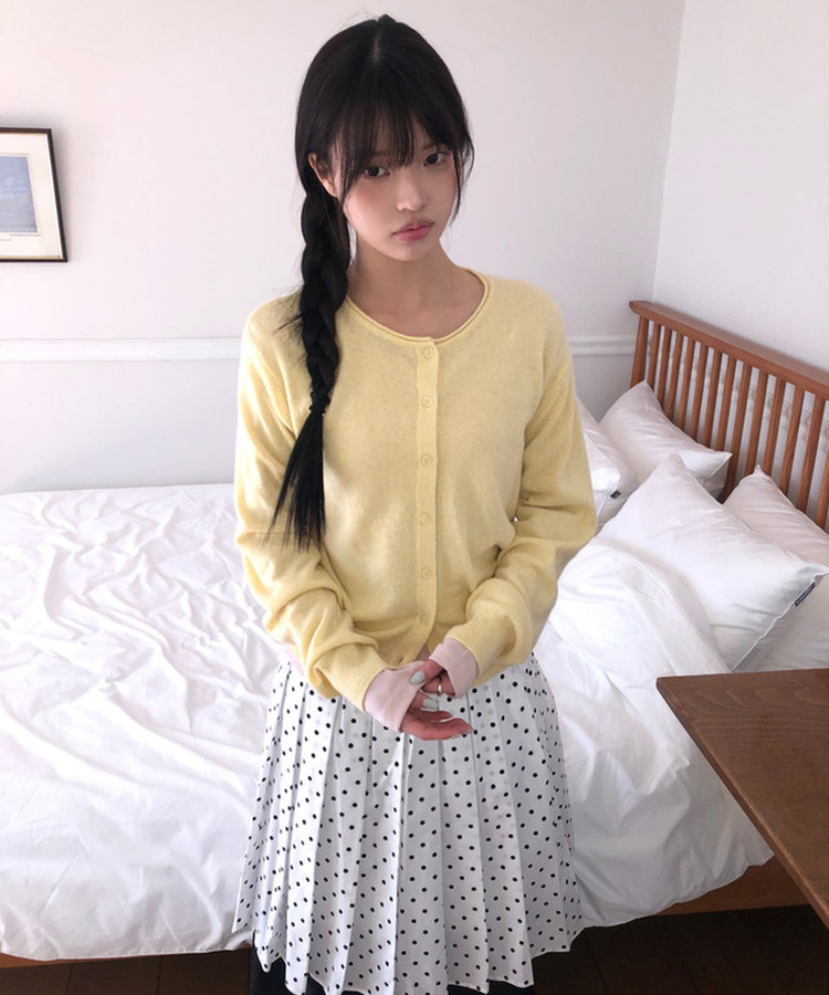 ラウンドウールニットカーディガン(5color) BUTTER