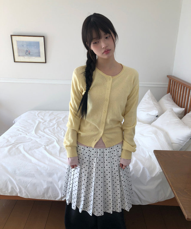 ラウンドウールニットカーディガン(5color) BUTTER