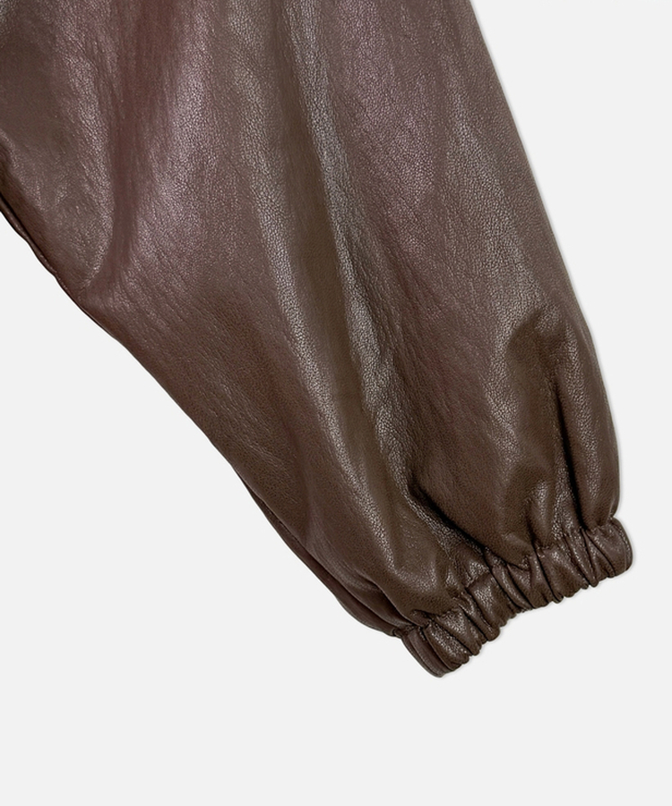 ハイネックレザージャケット