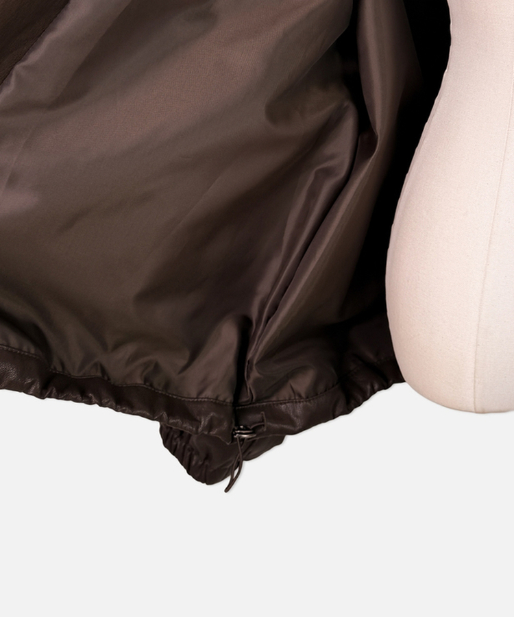 ハイネックレザージャケット