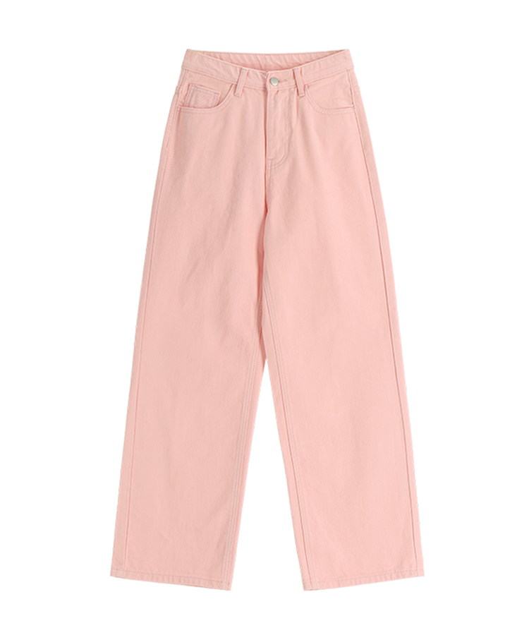 （S-2XL／ショート＆ベーシック＆ロング／3丈／6 Colors♥）ストレート カラー コットンパンツ