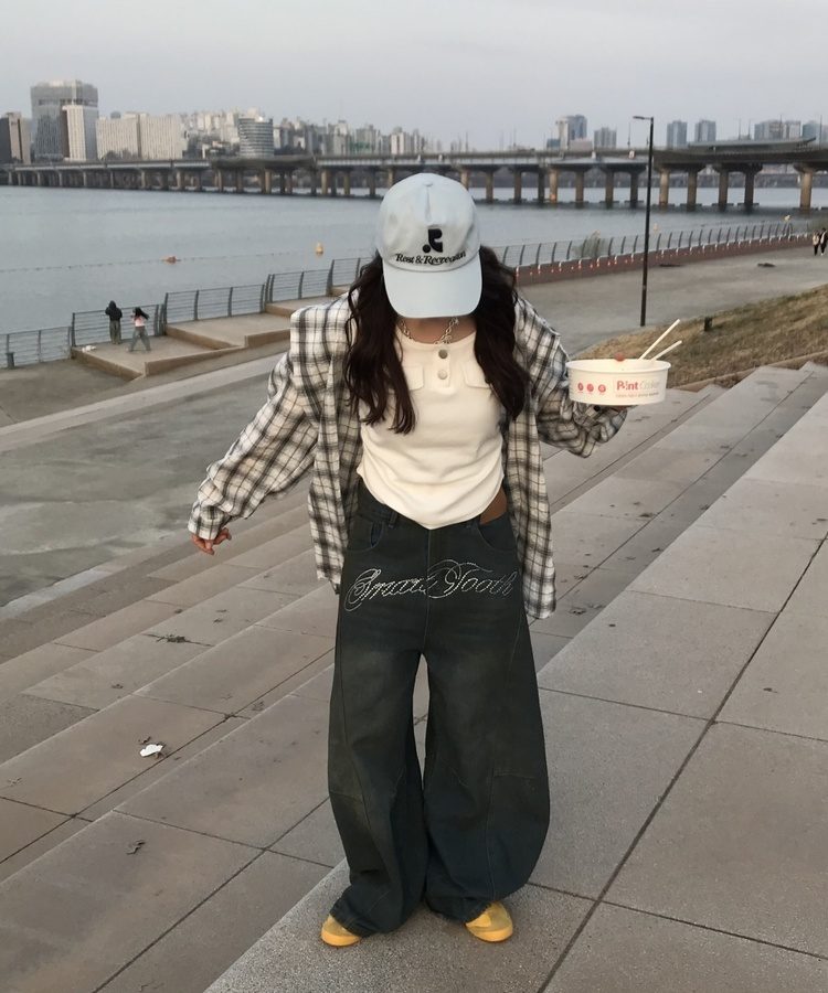 リブヘンリーネッククロップドトップス WHITE