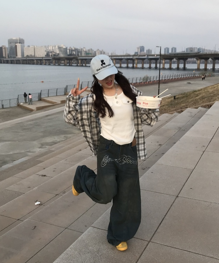 リブヘンリーネッククロップドトップス WHITE