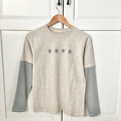 アメカジストライプ長袖Tシャツ