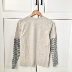 アメカジストライプ長袖Tシャツ