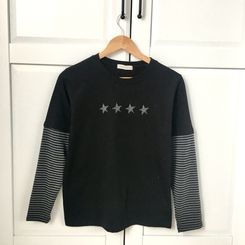 アメカジストライプ長袖Tシャツ