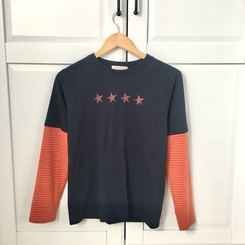 アメカジストライプ長袖Tシャツ