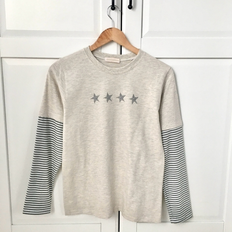 오버핏 빈티지 아메카지 스트라이프 긴팔 티셔츠 개강 데일리 꾸안꾸