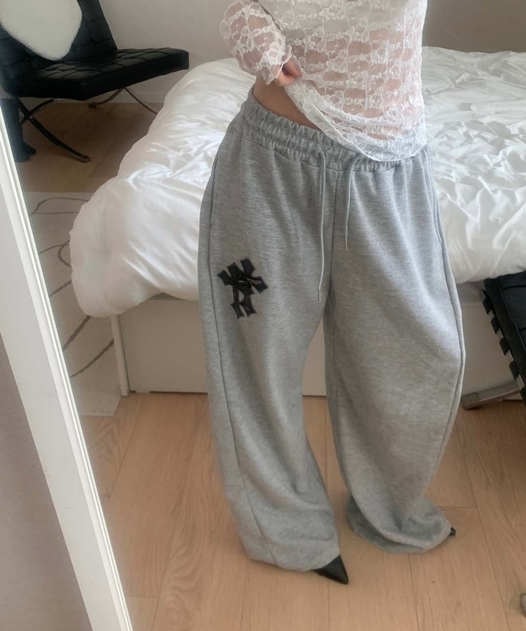 十字パッチピンタックワイドパンツ(6color) MELANGE