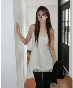 レースキャミソールミニワンピース IVORY