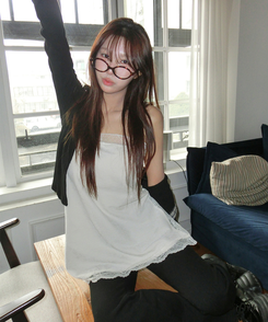 レースキャミソールミニワンピース IVORY