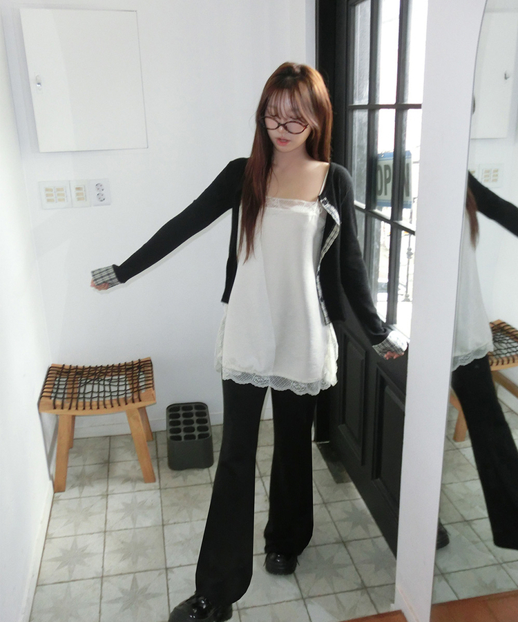 レースキャミソールミニワンピース IVORY