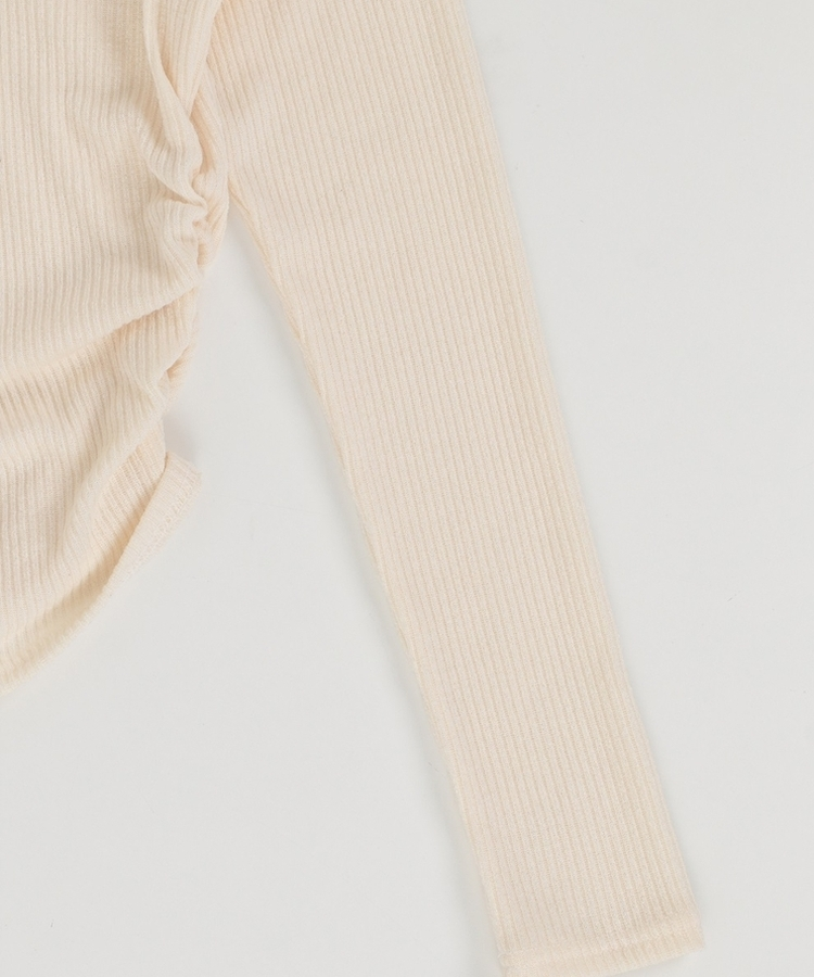 【マフラー付き】レーススリムTシャツ