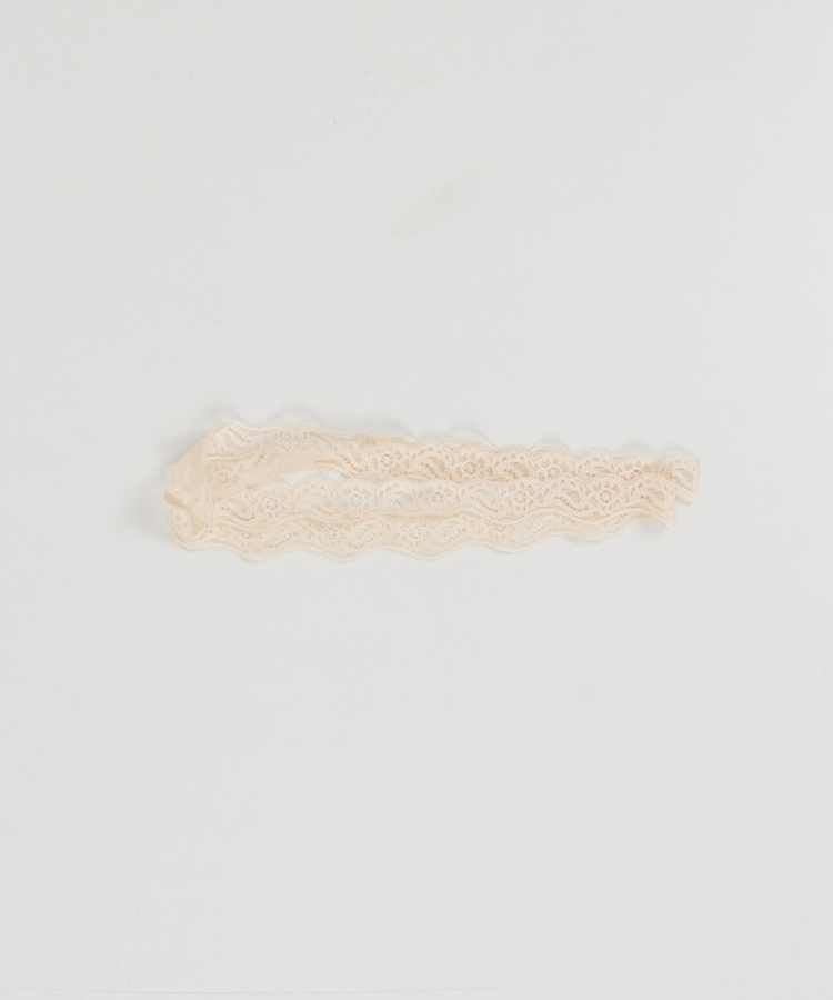 【マフラー付き】レーススリムTシャツ