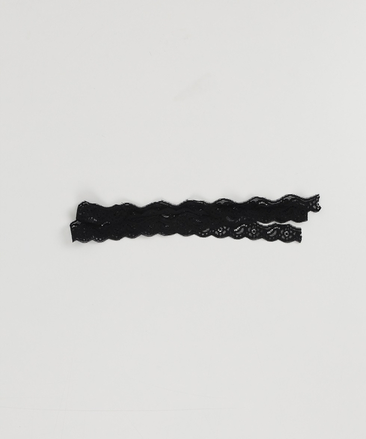 【マフラー付き】レーススリムTシャツ