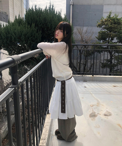 ティアードフリルミディスカート IVORY