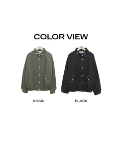 ルーズフィットスタッドモッズジャケット
