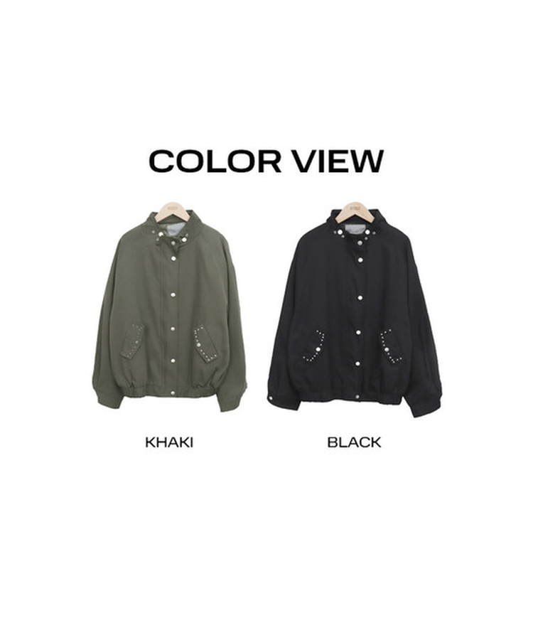 ルーズフィットスタッドモッズジャケット