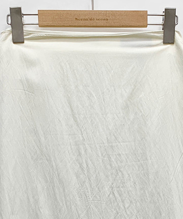 ラップレイヤードロングスカート