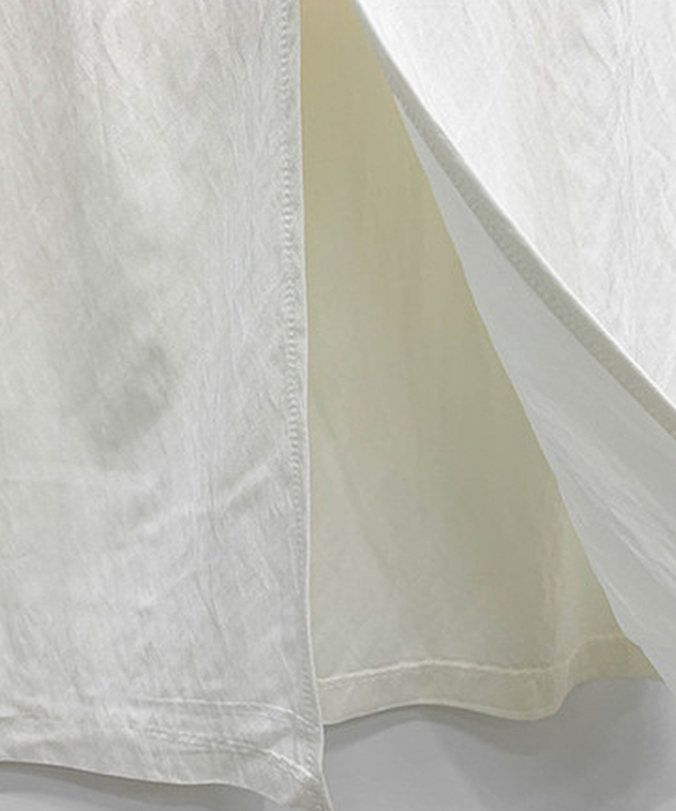 ラップレイヤードロングスカート