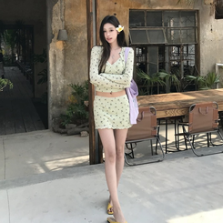 【SET着用可能】グリーンアップルカーディガンセット3ps LIGHT GREEN