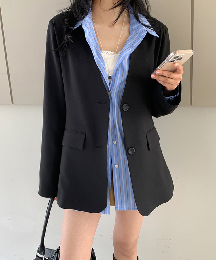 オーバーフィットジャケット BLACK