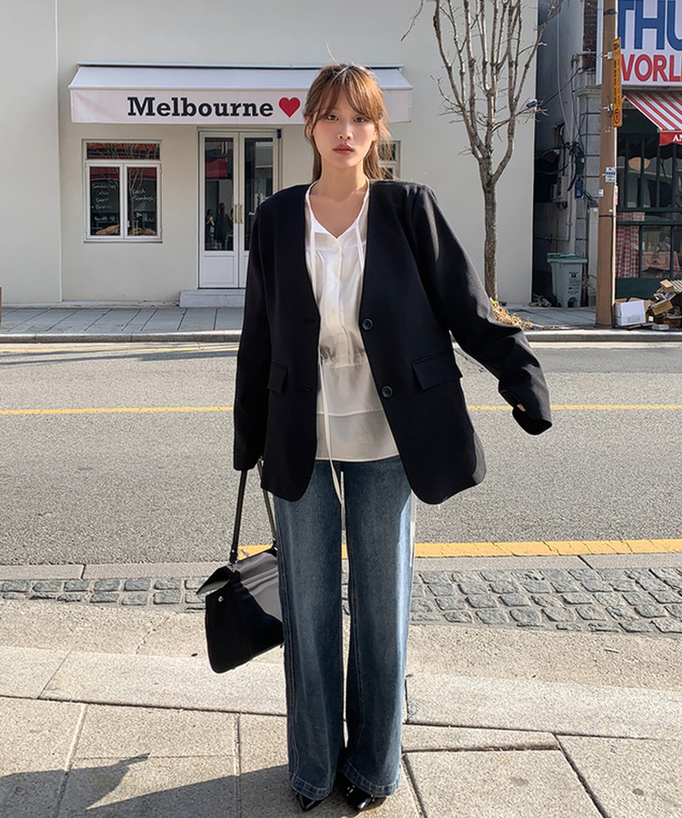 オーバーフィットジャケット BLACK