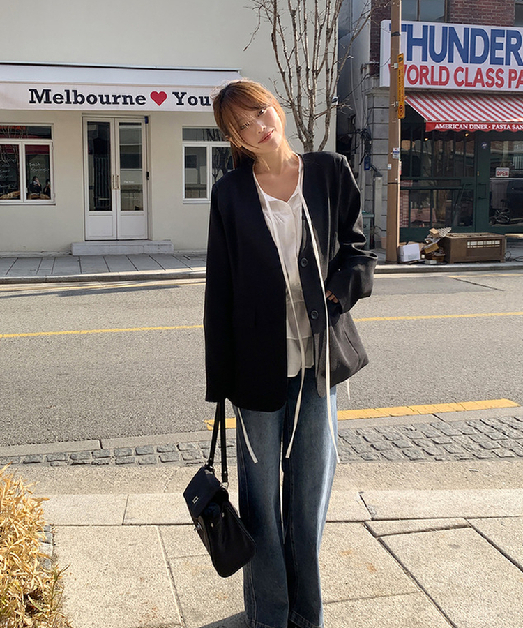 オーバーフィットジャケット BLACK