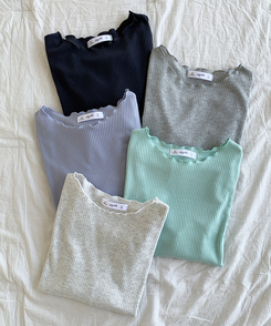 波形スリムTシャツ(5color)