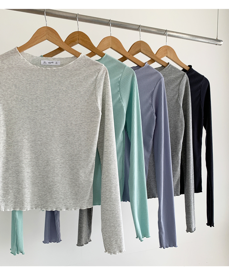 波形スリムTシャツ(5color)