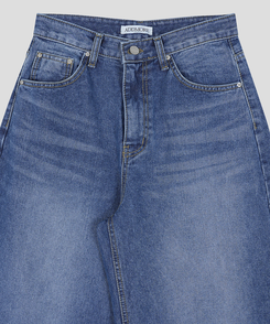 ワイドロングデニムパンツ