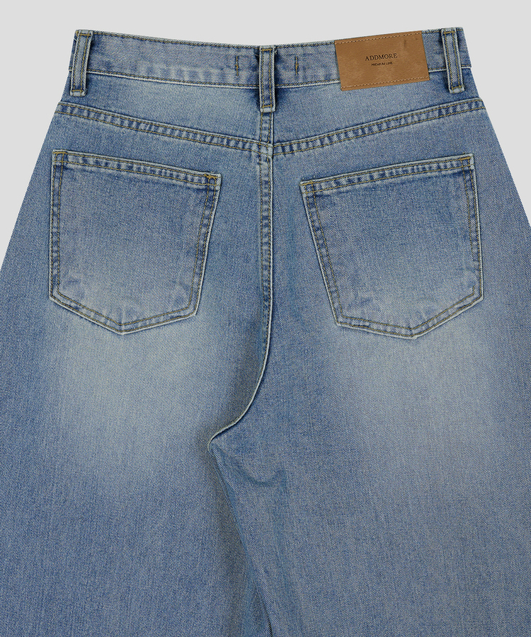 ワイドロングデニムパンツ