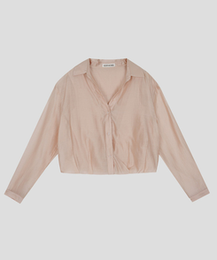 【SET】シースルーシャツブラウス＋キャミソール