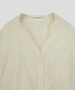 【SET】シースルーシャツブラウス＋キャミソール