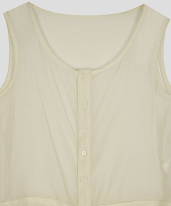 【SET】シースルーシャツブラウス＋キャミソール