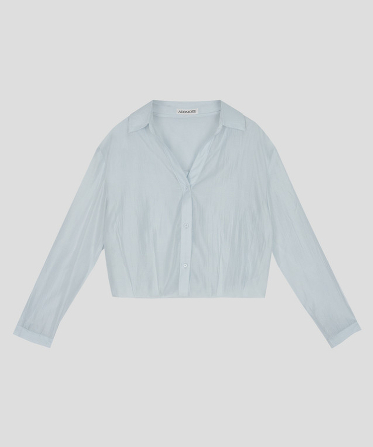 【SET】シースルーシャツブラウス＋キャミソール