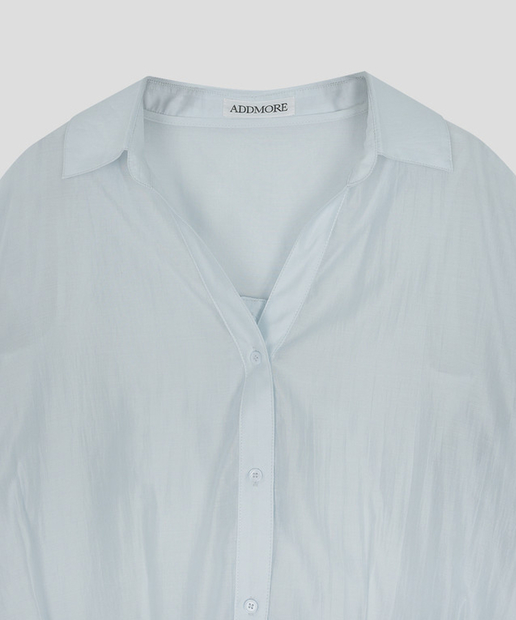 【SET】シースルーシャツブラウス＋キャミソール